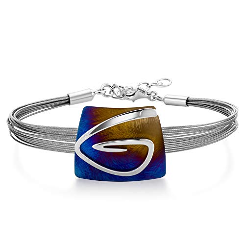 LILLY MARIE Armband Aus Rhodiniertem 925 Sterlingsilber Mit Mehrfarbigem Anhänger von LILLY MARIE