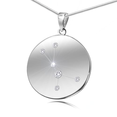 LILLY MARIE Exklusive Handgefertigte Damenhalskette Aus 925 Sterlingsilber Mit Sternzeichen Anhänger von LILLY MARIE