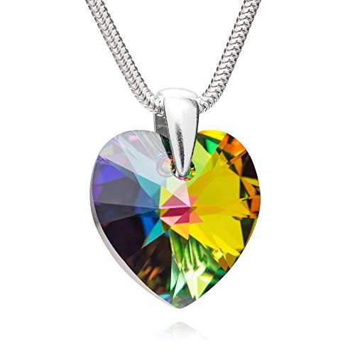 LILLY MARIE Damen Halskette Mit Herz Anhänger Aus Silber Und Kristall von LILLY MARIE