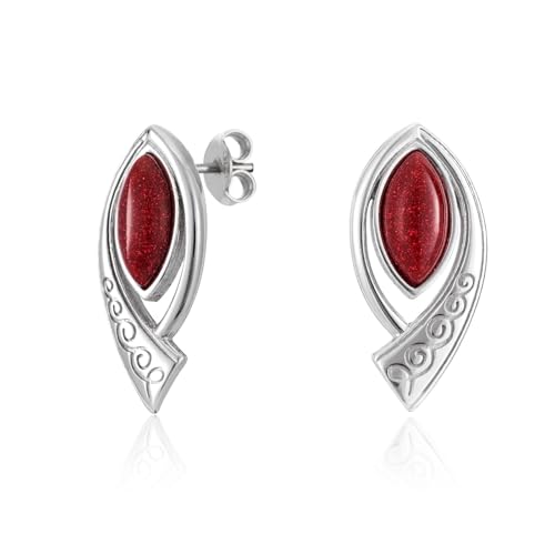 Einzigartige Damenohrringe Aus Sterlingsilber Mit Rotem Schmuckstein Und 925-Stempel von LILLY MARIE