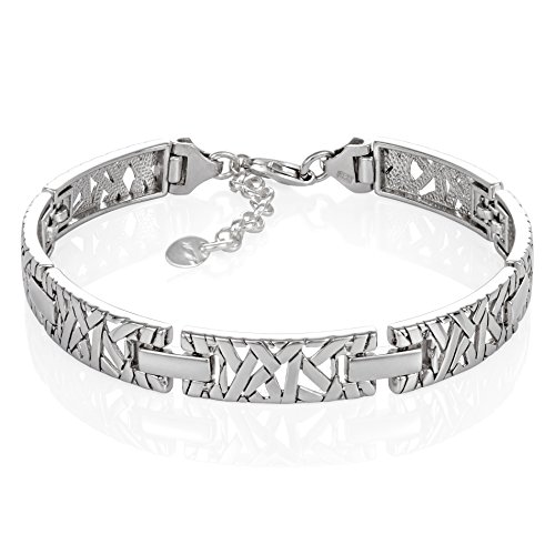 LILLY MARIE Hochwertiges Sterling Silber Damen Armband Mit Karabinerverschluss 925-Stempel von LILLY MARIE
