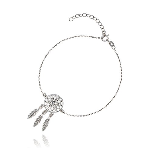 Damen Silberarmband Mit Traumfänger Anhänger Aus 925er Sterlingsilber von LILLY MARIE