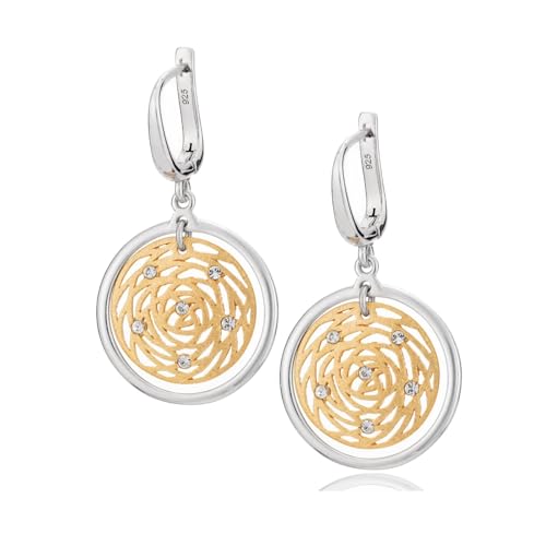 Damen Damenohrringe Silber Gold Beschichtet Rund Geschenkverpackung Geschenk Beste Freundin von LILLY MARIE