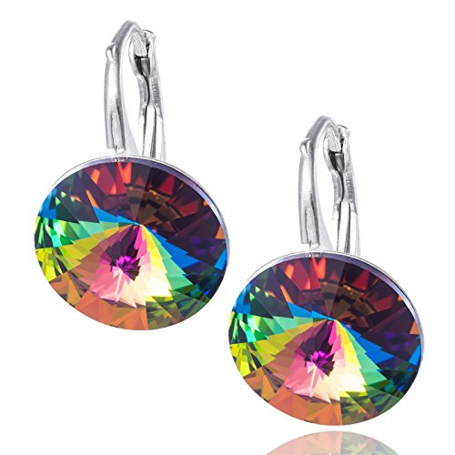 Schillernde Damenohrringe Aus Sterling Silber Mit Kristallen von LILLY MARIE