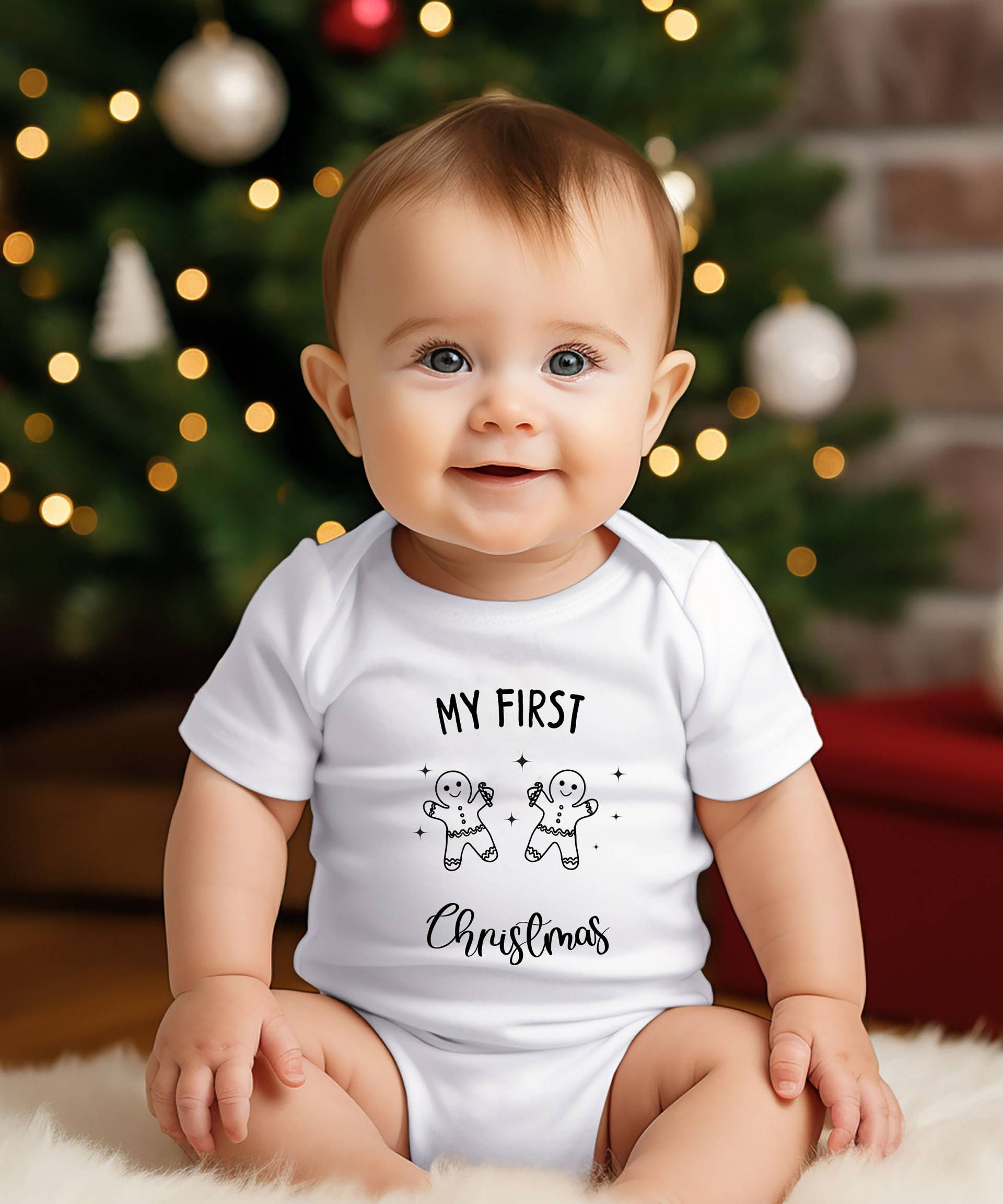 Babys Erste Weihnachten Outfit, Weihnachten, Unser Erstes Baby Body, Junge Mädchen von LillyPillyGifts