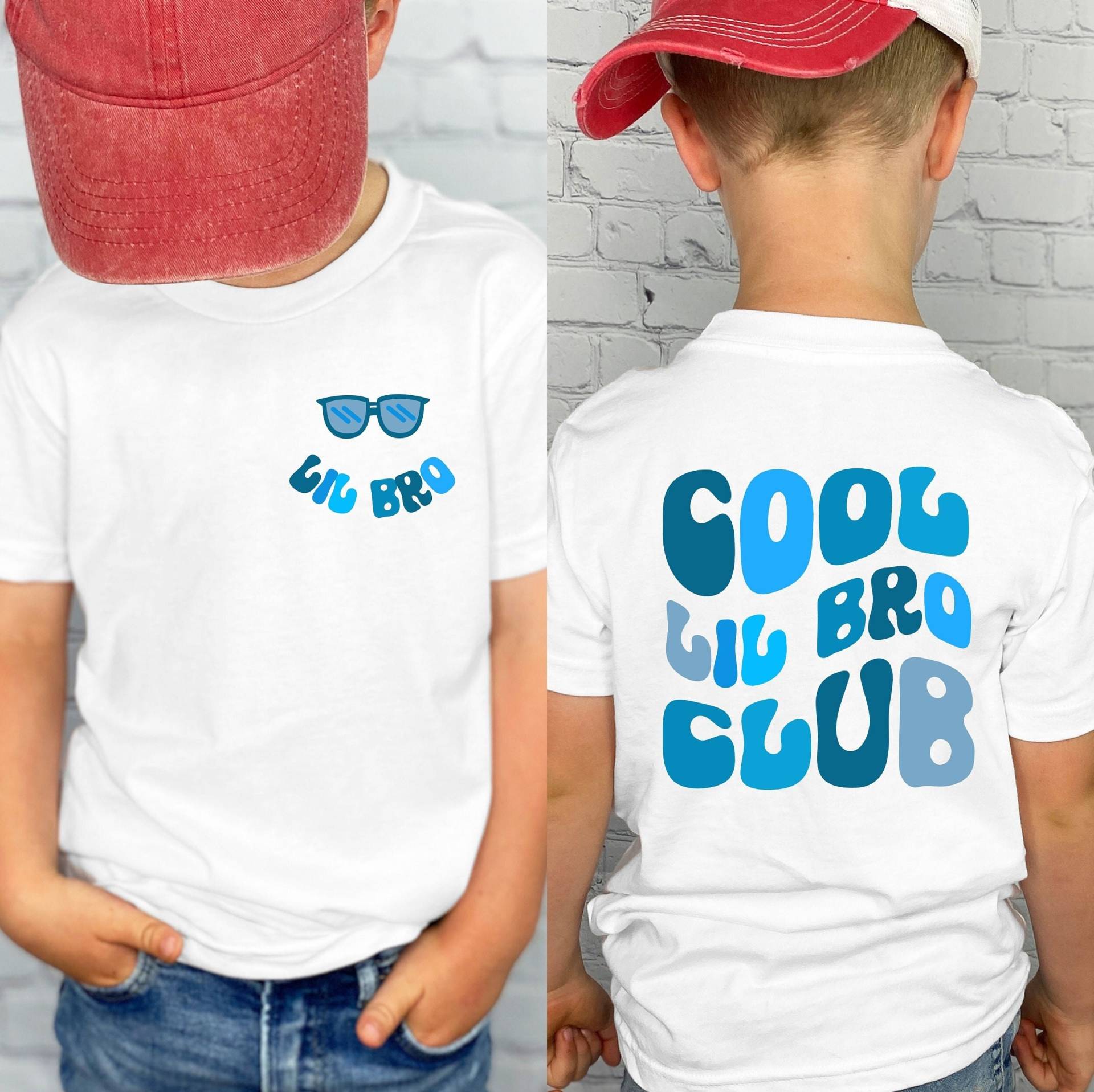 Kleiner Bruder Club Shirt, Kleiner Baby Wachsen, Süße Geschwister Shirts, Passende Brüder T-Shirts, Cooler Brothers von LillyPillyGifts