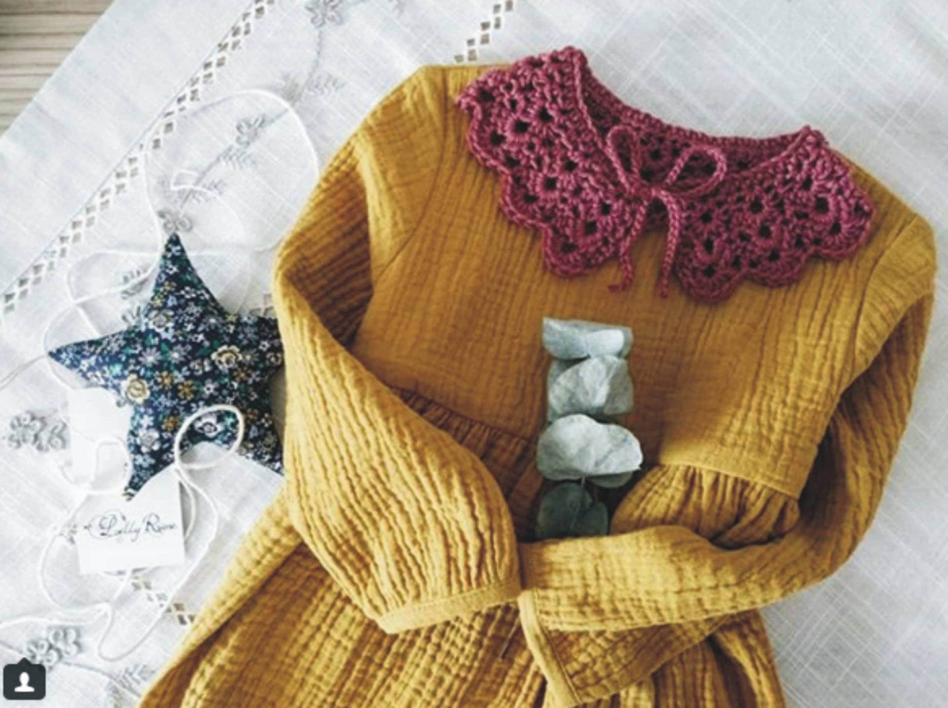 Mädchen Musselin Langarm Kleid Baumwolle Senf Mädchen Musselin Langarm Kleid Baumwolle Senf von LillyRoseStories