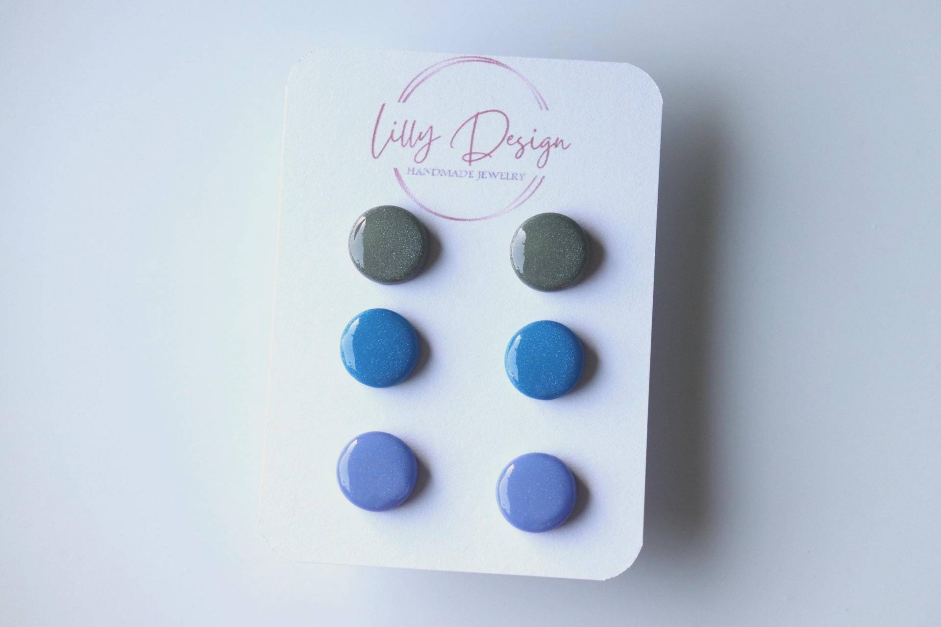 Drei Paar Ohrstecker, Polymer Clay Ohrstecker von LillydesignDE