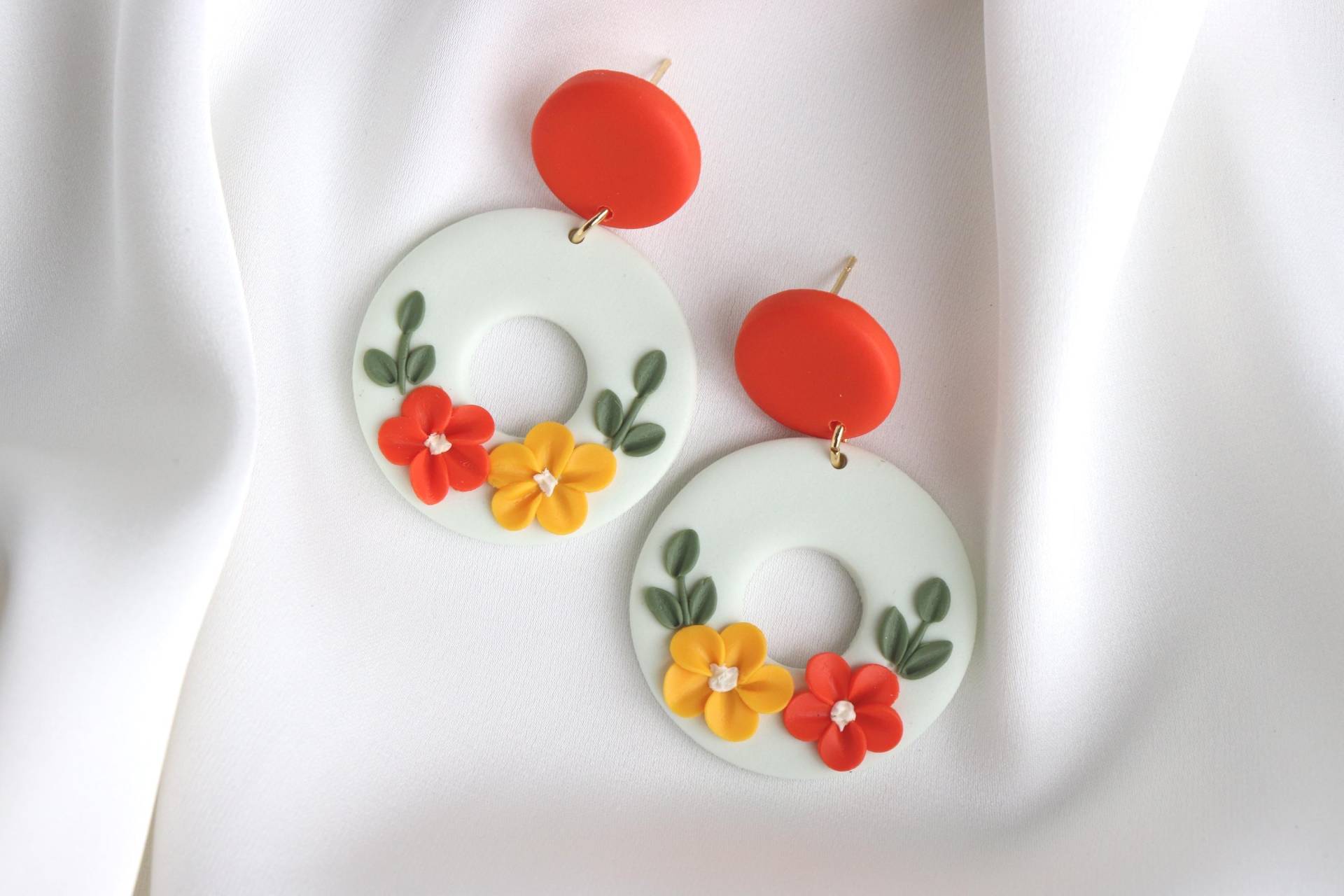 Handgemachte Ohrringe, Polymer Clay, Statement Geschenke Ideen Für Sie von LillydesignDE