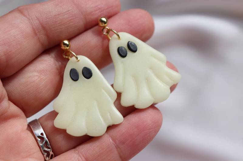 Im Dunkeln Leuchten, Ohrringe, Hängeohrringe, Geist Halloween Im Dunkeln Leuchten, Ohrringe, Hängeohrringe, Geist Halloween von LillydesignDE