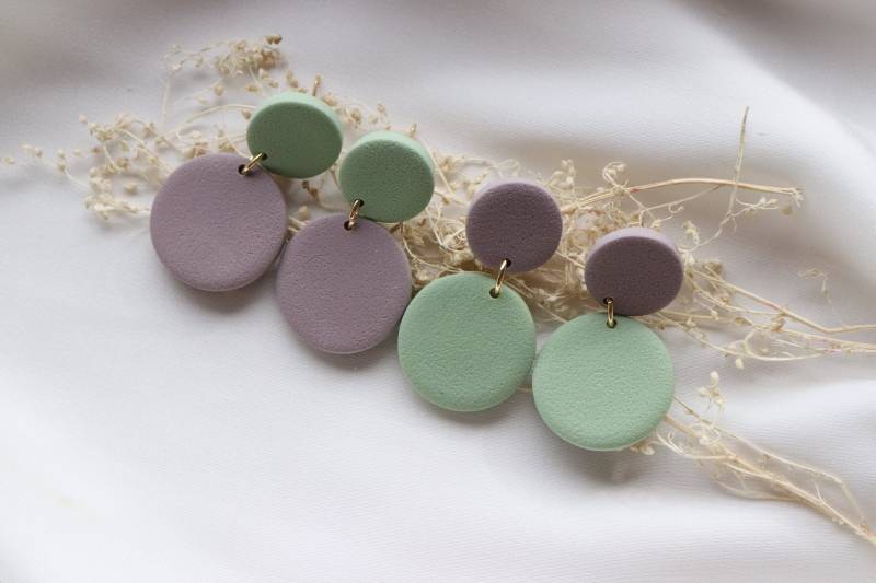 Minimal Ohrringe, Handgemachte Polymer Clay Ohrringe von LillydesignDE