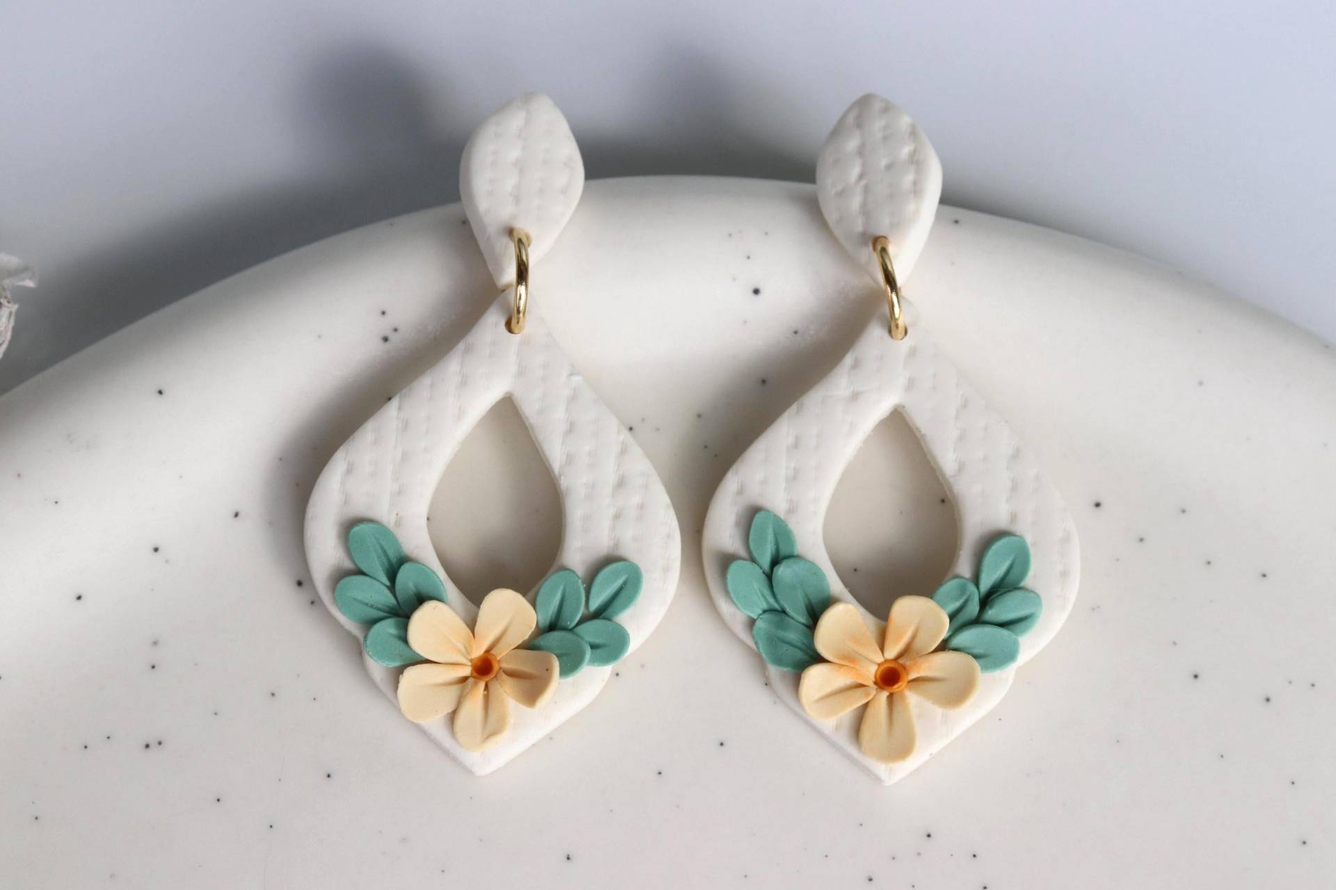 Ohrhänger, Blumen Ohrringe, Polymer Clay Ohrschmuck, Geschenke Ideen Für Sie von LillydesignDE