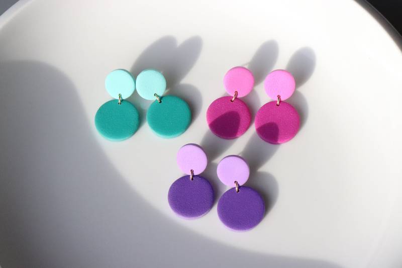 Polymer Clay, Handgemachte Ohrringe von LillydesignDE