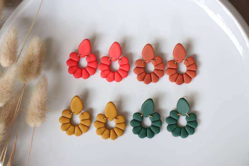 Polymer Clay Ohrringe, Handgefertigt von LillydesignDE