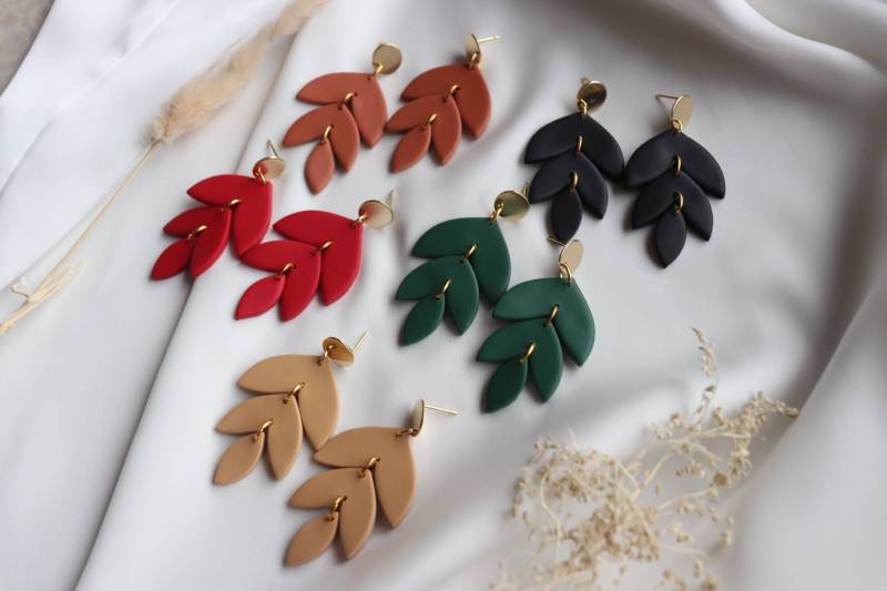 Polymer Clay Ohrringe, Handgemachte Damen Ohrringe von LillydesignDE