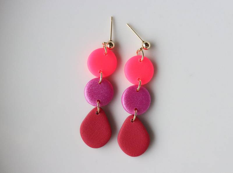 Polymer Clay Ohrringe, Handgemachte Ohrringe von LillydesignDE