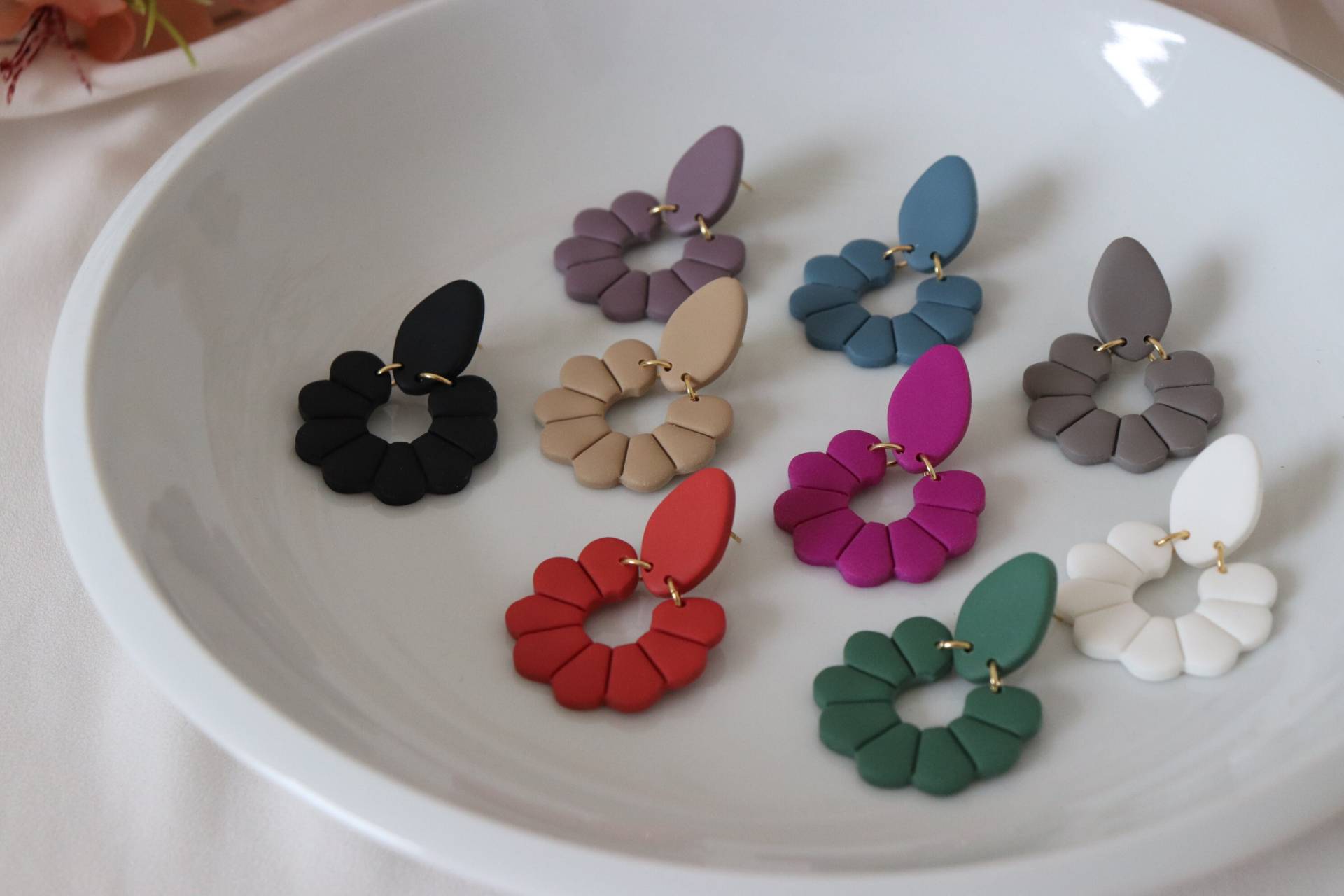 Polymer Clay Ohrringe, Handgemachte Ohrringe von LillydesignDE