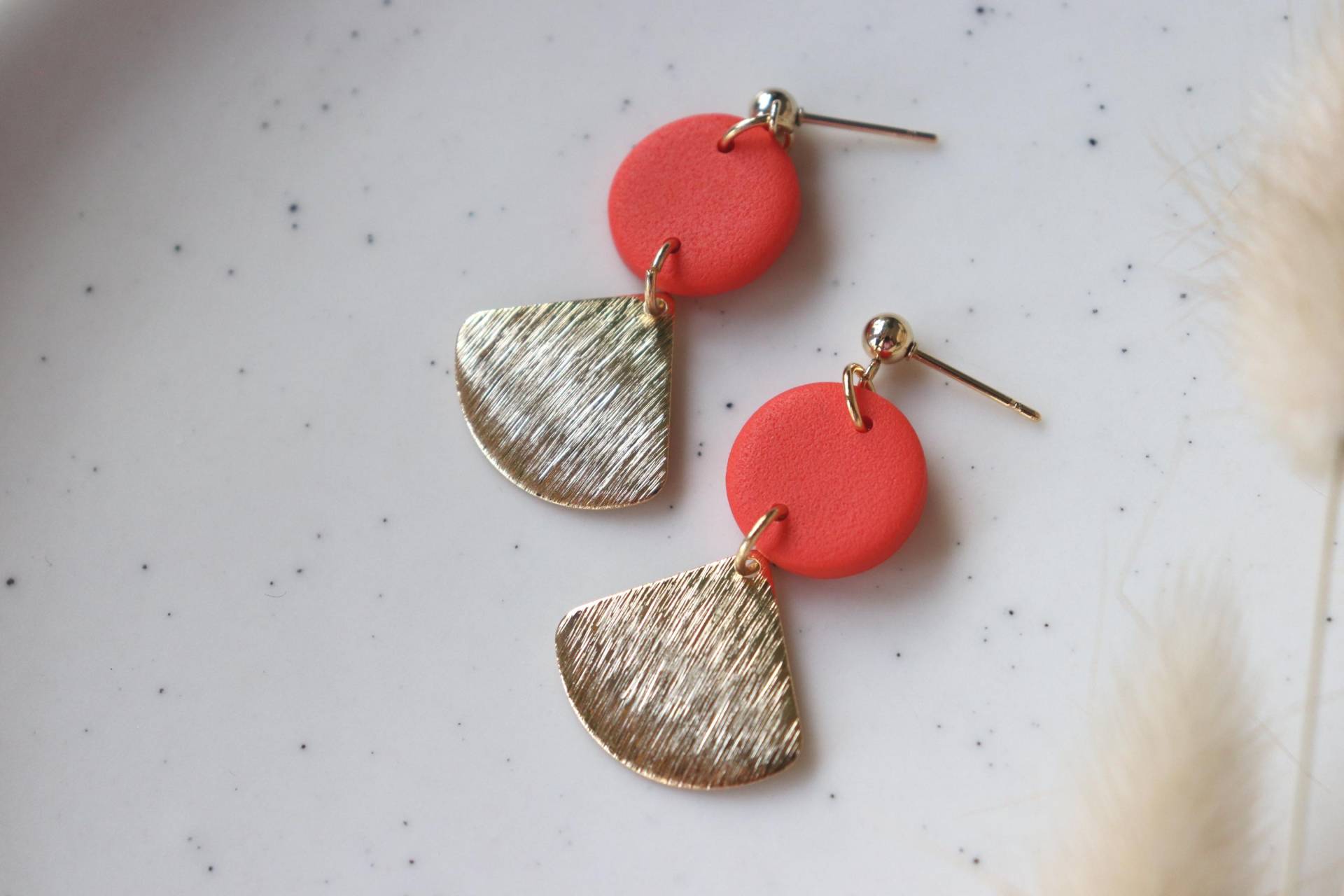 Polymer Clay Ohrringe Mit Messing von LillydesignDE