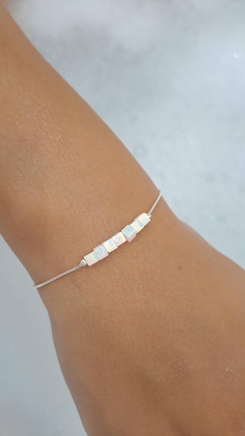 Schmuck Silber Weihnachten Opal Rhodiniert Hochzeit Verlobung Braclet Geschenk Beste Freundin Armband Set Möglich Handmade Minimalistisch Schmuck Silber Weihnachten Opal Rhodiniert Hochzeit Verlobung Braclet Geschenk Beste Freundin Armband Set Möglich Handmade Minimalistisch von LillysOpale