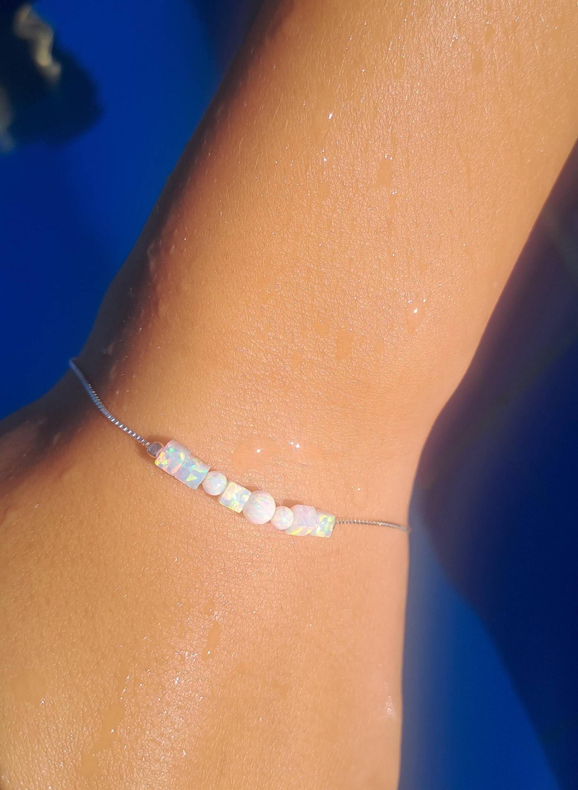 Opal Armband Magie Glücksbringer Hochzeit Verlobung Geschenk Beste Freundin Schwester Weihnachten 925 Unika Geburtsstein Oktober Schön von Lillysopalbracelet