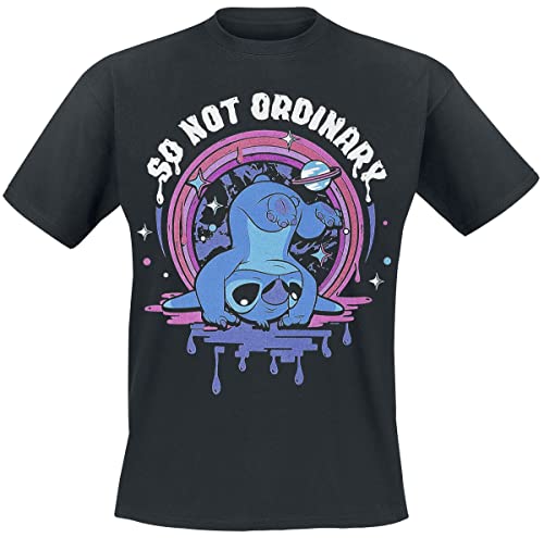 Lilo & Stitch Not Ordinary Männer T-Shirt schwarz XL von Lilo and Stitch