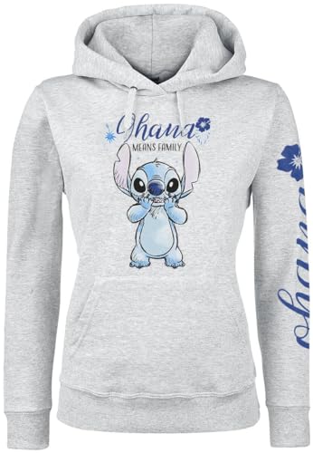 Lilo & Stitch Ohana Frauen Kapuzenpullover grau XL von Lilo and Stitch