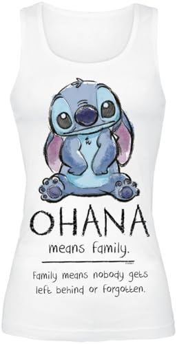 Lilo & Stitch Ohana Means Family Frauen Top weiß XXL von Lilo and Stitch