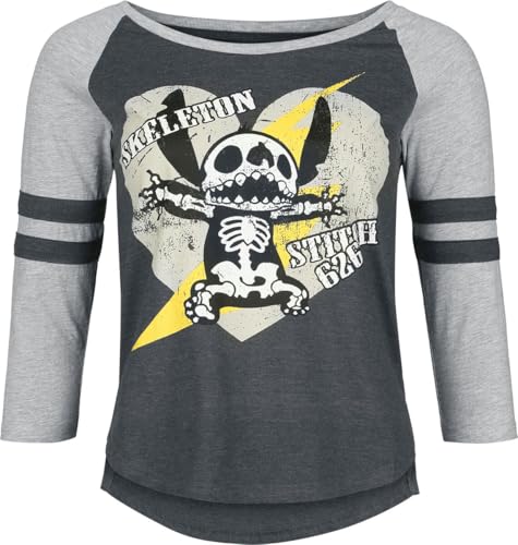 Lilo & Stitch Skeleton Stitch Frauen Langarmshirt Multicolor M von Lilo and Stitch