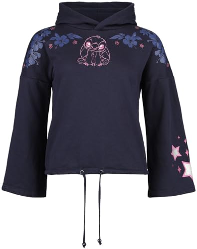 Lilo & Stitch Stitch Frauen Kapuzenpullover dunkelblau XL von Lilo and Stitch