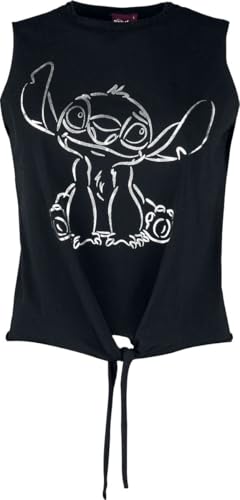 Lilo & Stitch Stitch Frauen Top schwarz M 100% Baumwolle Disney, Disney Classics, Fan-Merch, Filme von Lilo and Stitch