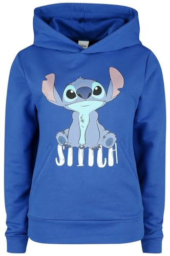 Lilo & Stitch Stitch - Sit Frauen Kapuzenpullover blau M von Lilo and Stitch