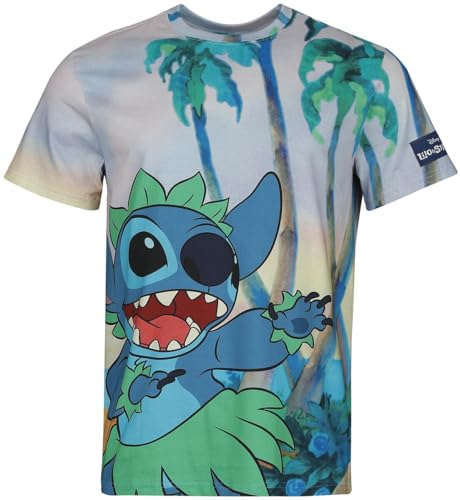 Lilo & Stitch Tropical Männer T-Shirt Multicolor L von Lilo and Stitch