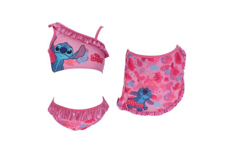 Lilo & Stitch Badeanzug Kinder Bikini mit Sarong Badebekleidung von Lilo & Stitch