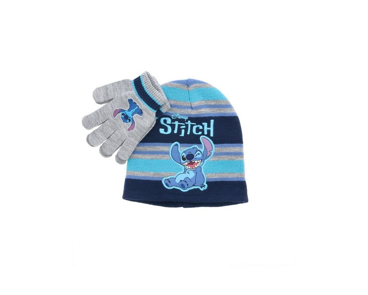 Lilo & Stitch Bommelmütze Lilo & Stitch Mütze & Handschuhe Set Kinder von Lilo & Stitch