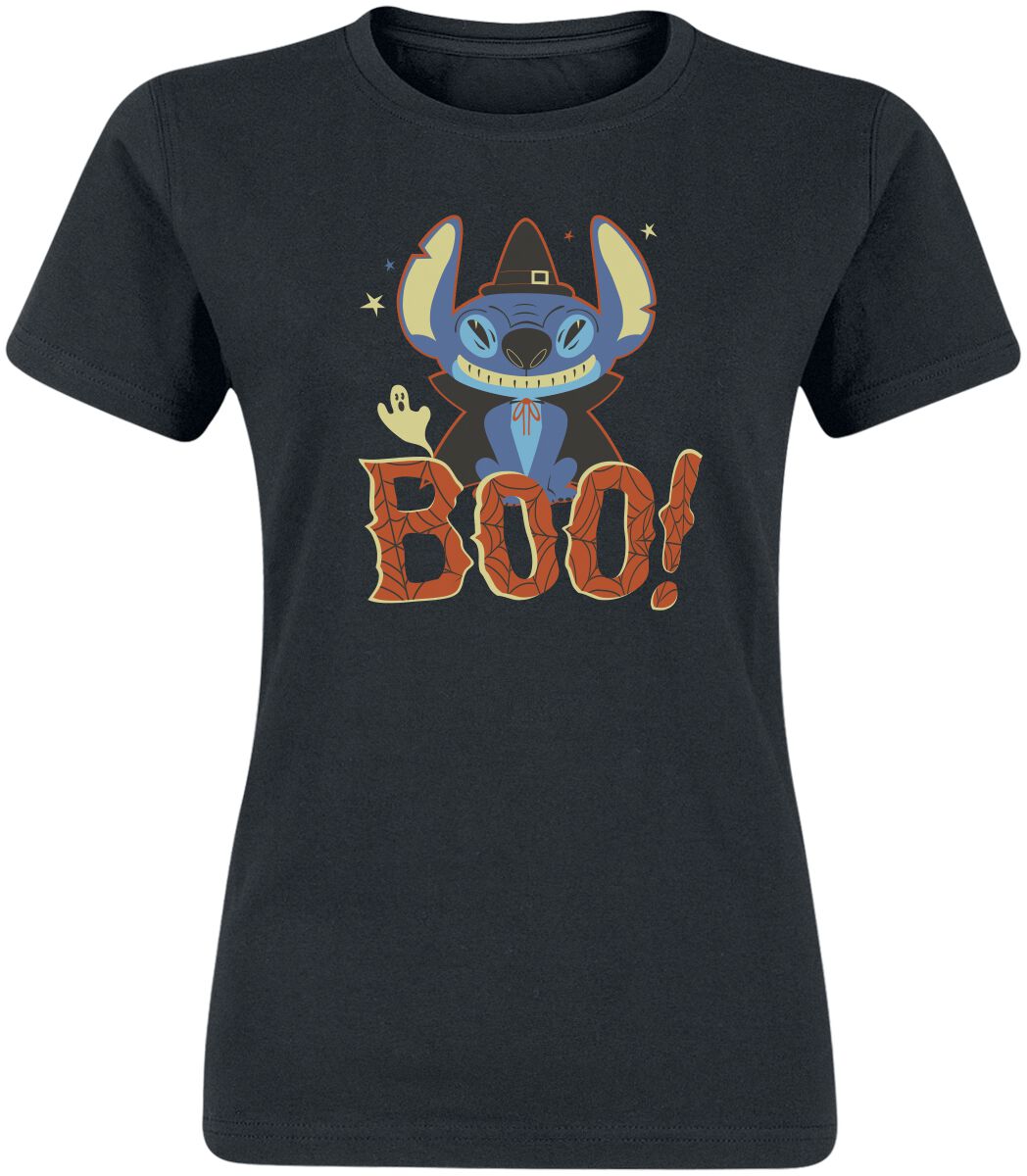 Lilo & Stitch Boo T-Shirt schwarz in M von Lilo & Stitch