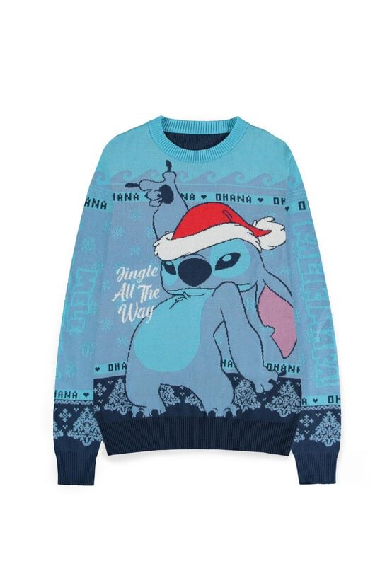 Lilo & Stitch Christmas Stitch Weihnachtspullover multicolor in L von Lilo & Stitch