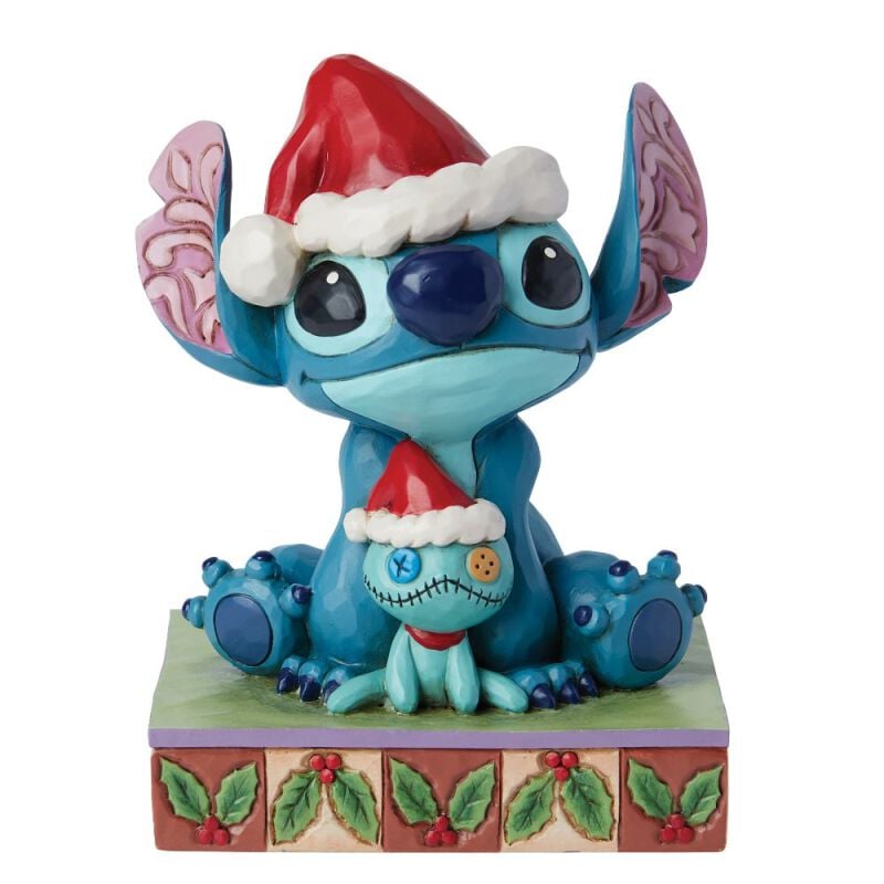 Lilo & Stitch Christmas Stitch & Scrump Figur Statue multicolor von Lilo & Stitch