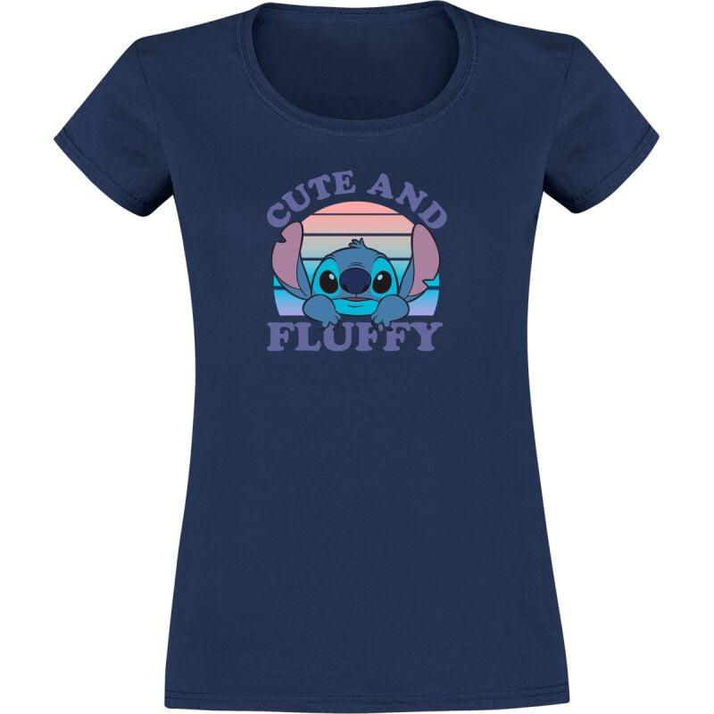 Lilo & Stitch Cute and Fluffy T-Shirt navy in M Lilo & Stitch Cute and Fluffy T-Shirt navy in M von Lilo & Stitch