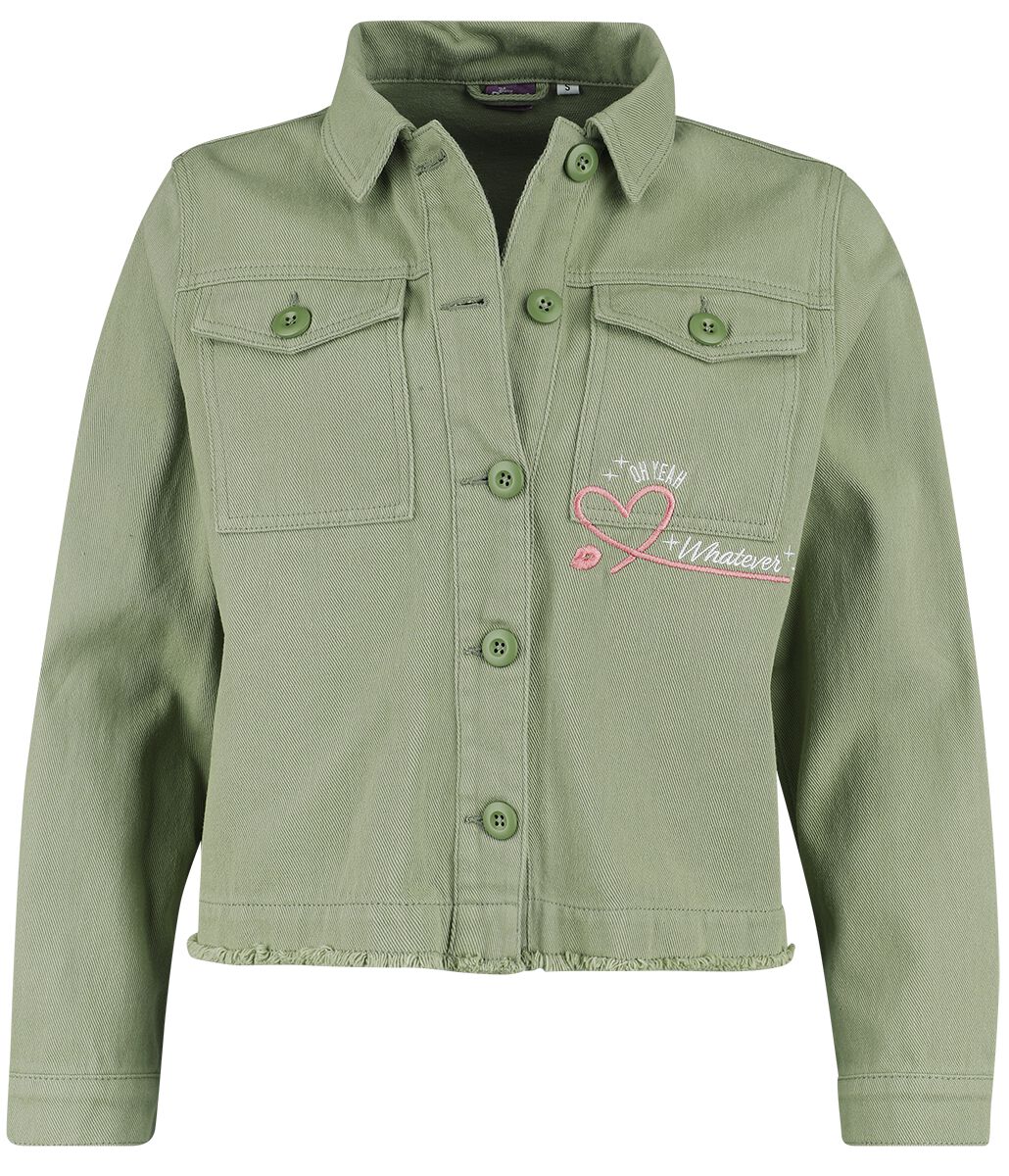 Lilo & Stitch - Disney Jeansjacke - Friday Got Me Like... - L bis XXL - für Damen - Größe XL - grün  - EMP exklusives Merchandise! von Lilo & Stitch