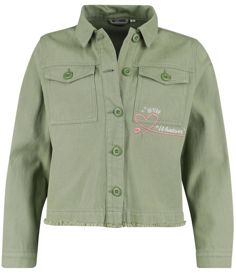 Lilo & Stitch - Disney Jeansjacke - Friday Got Me Like... - L bis XL - für Damen - Größe XL - grün  - EMP exklusives Merchandise! von Lilo & Stitch