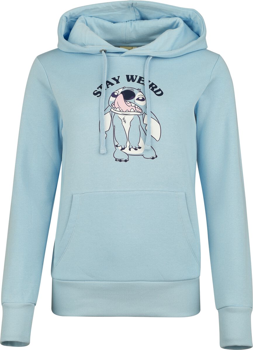 Lilo & Stitch - Disney Kapuzenpullover - Stay Weird - S bis 3XL - für Damen - Größe M - hellblau  - EMP exklusives Merchandise! von Lilo & Stitch