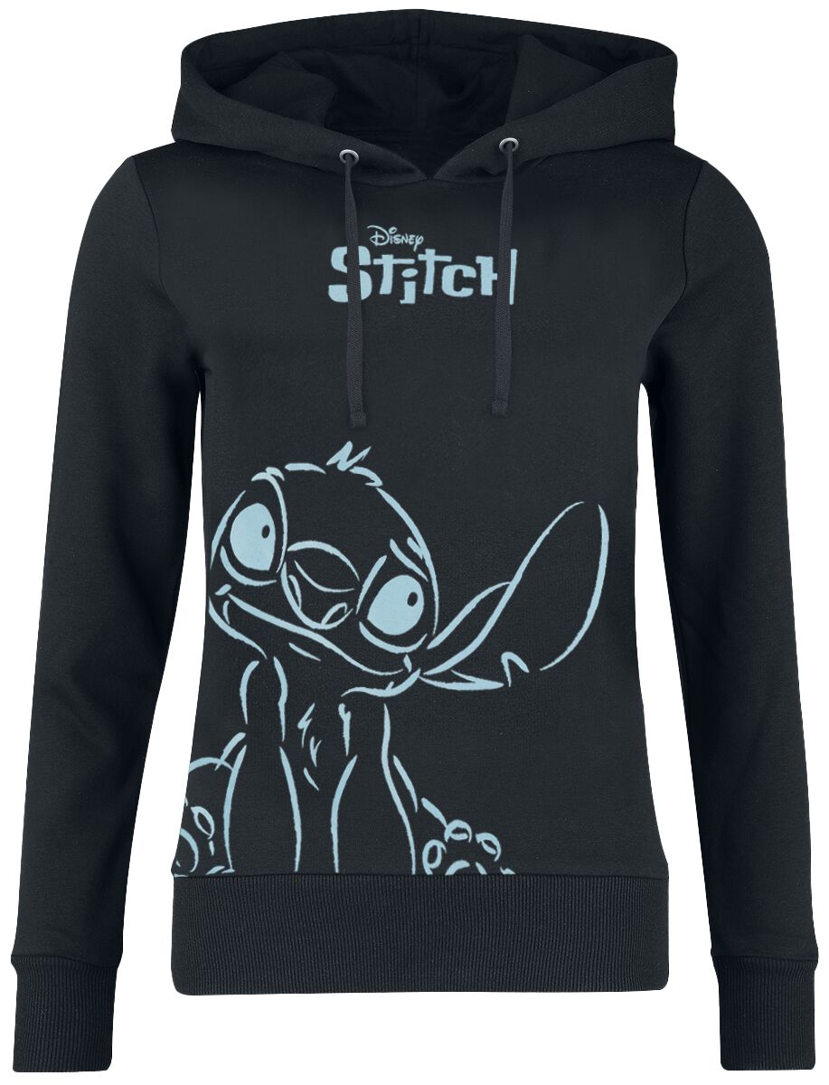 Lilo & Stitch - Disney Kapuzenpullover - Stitch - S bis 3XL - für Damen - Größe XL - schwarz  - EMP exklusives Merchandise! von Lilo & Stitch