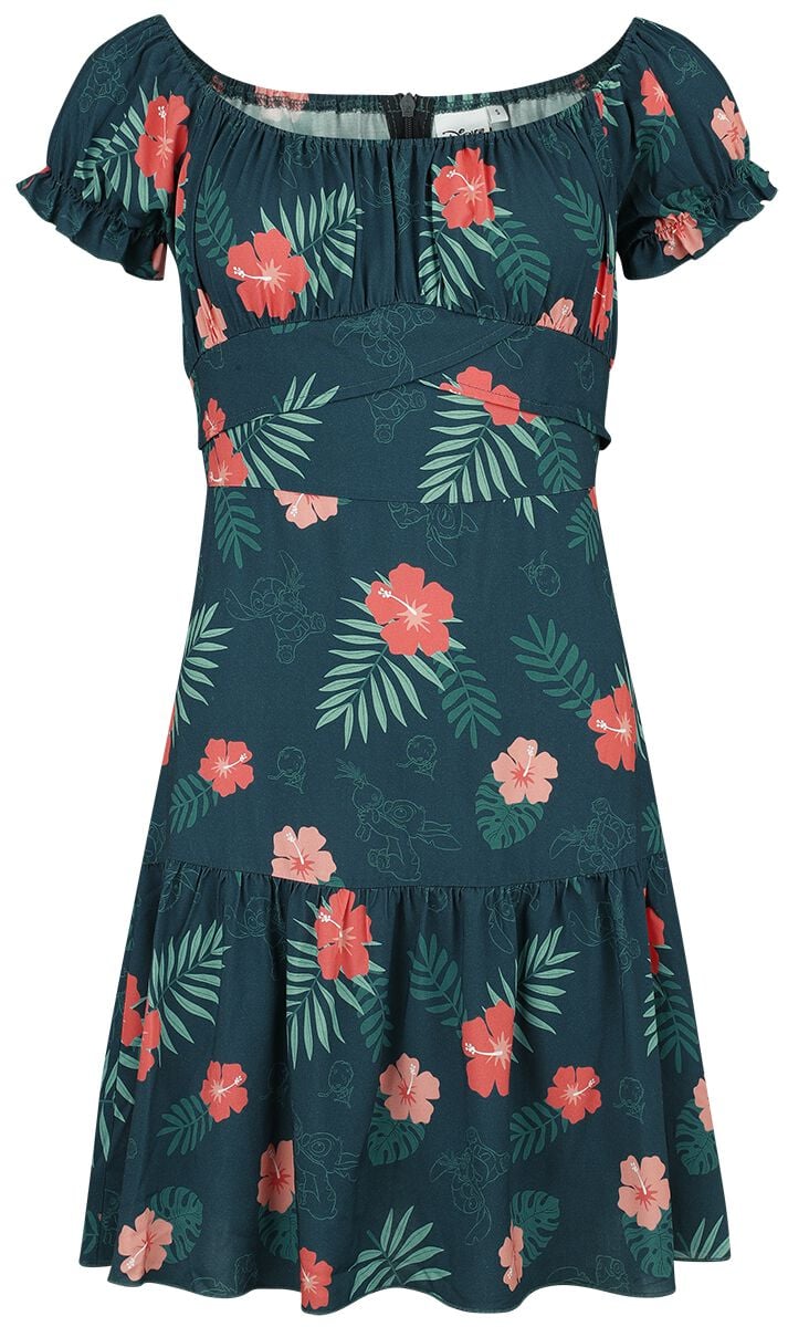 Lilo & Stitch - Disney Kleid knielang - Stitch - S bis XXL - für Damen - Größe XL - multicolor  - EMP exklusives Merchandise! von Lilo & Stitch