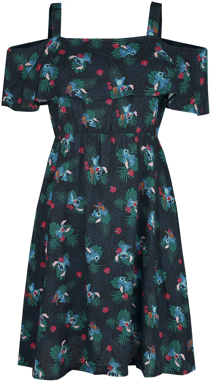 Lilo & Stitch - Disney Kurzes Kleid - Jungle - XS bis 5XL - für Damen - Größe 3XL - dunkelblau  - EMP exklusives Merchandise! von Lilo & Stitch