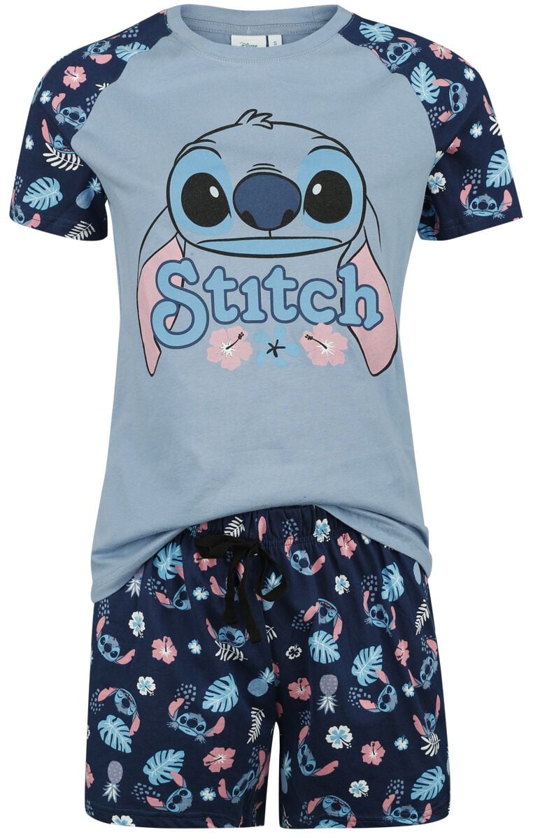 Lilo & Stitch - Disney Schlafanzug - Weird But Cute - S bis XXL - für Damen - Größe XXL - blau  - EMP exklusives Merchandise! von Lilo & Stitch