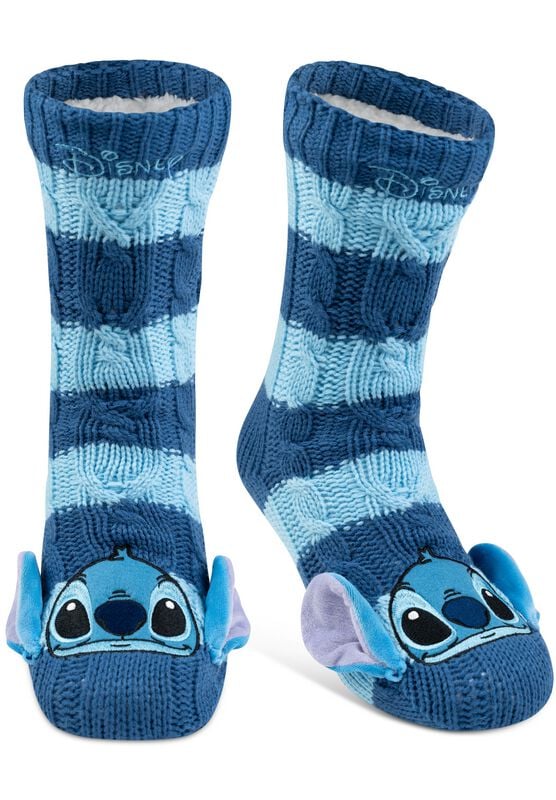 Lilo & Stitch - Disney Socken - Stitch - EU 38-43 - für Damen - Größe EU 38-43 - blau  - Lizenzierter Fanartikel von Lilo & Stitch