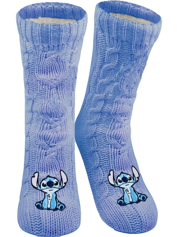 Lilo & Stitch - Disney Socken - Stitch - EU35-38 bis EU39-42 - für Damen - Größe EU 35-38 - blau  - Lizenzierter Fanartikel von Lilo & Stitch