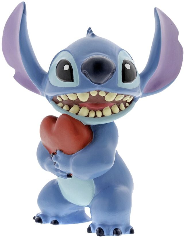 Lilo & Stitch - Disney Statue - Stitch Heart Figurine   - Lizenzierter Fanartikel von Lilo & Stitch