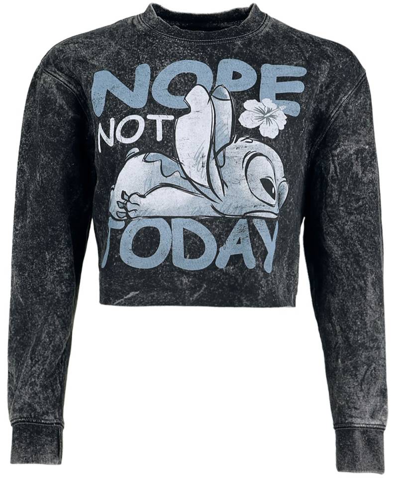 Lilo & Stitch - Disney Sweatshirt - Not Today - S bis XXL - für Damen - Größe M - schwarz  - Lizenzierter Fanartikel von Lilo & Stitch