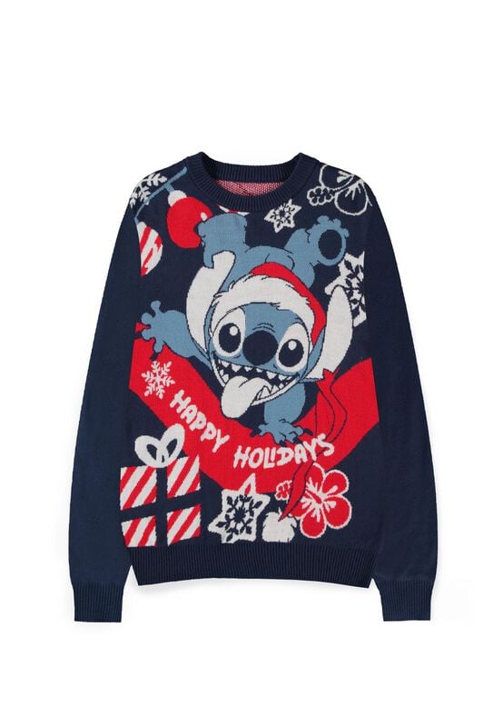 Lilo & Stitch - Disney Weihnachtspullover - Santa - S bis XXL - für Männer - Größe XXL - multicolor  - Lizenzierter Fanartikel von Lilo & Stitch